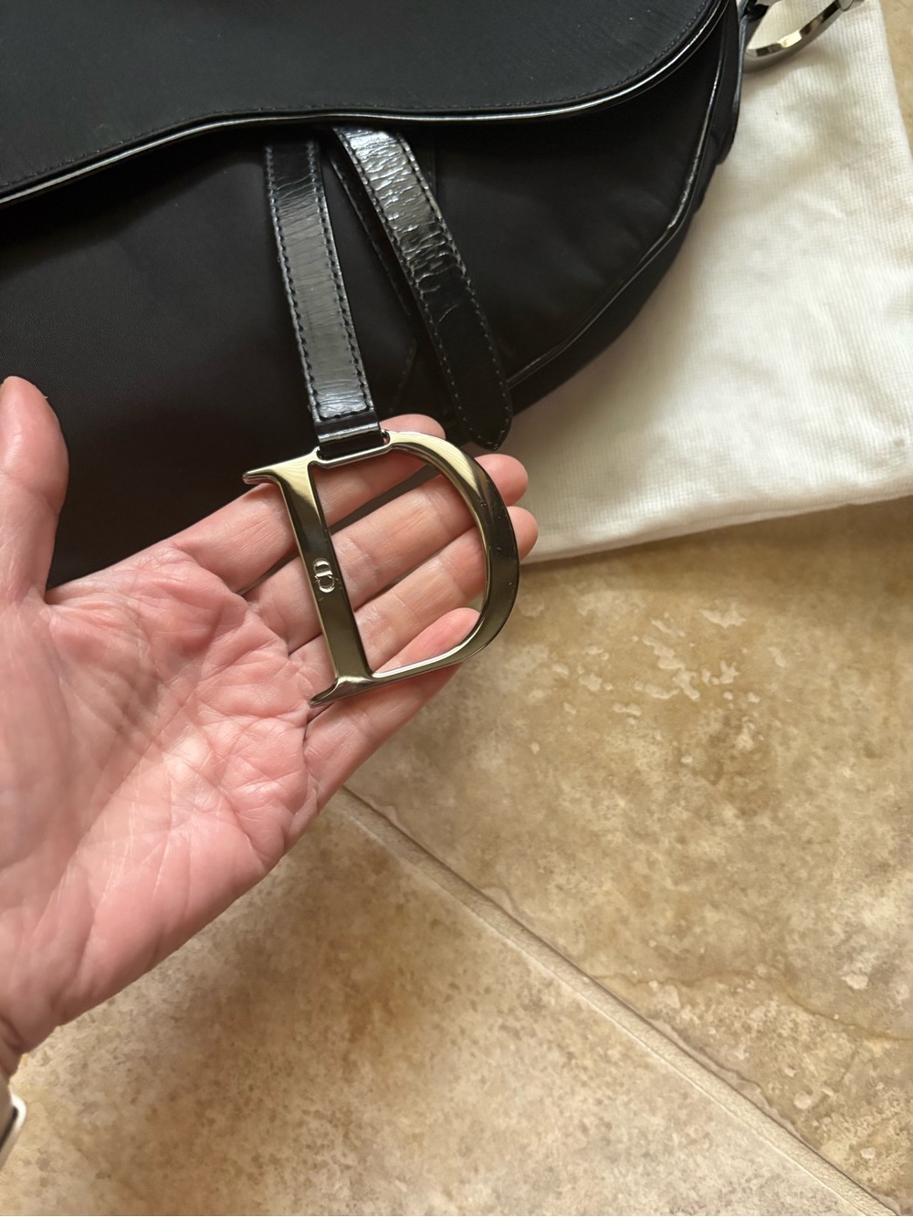 Christian Dior Black Saddle Bag - Picture 3 of 12